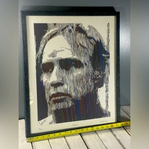 MARLON BRANDO Godfather Limited Edition 300 Art Print Portrait Framed Lithograph